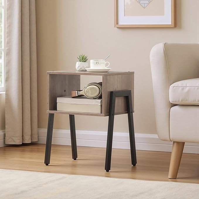 HOOBRO Nightstands Set of 2, Stackable End Table, Side Table, Bedside Tables - Image 2