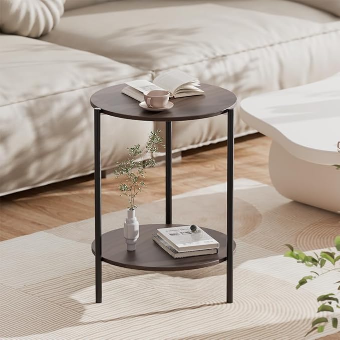 Side Table, Round End Table - Image 5