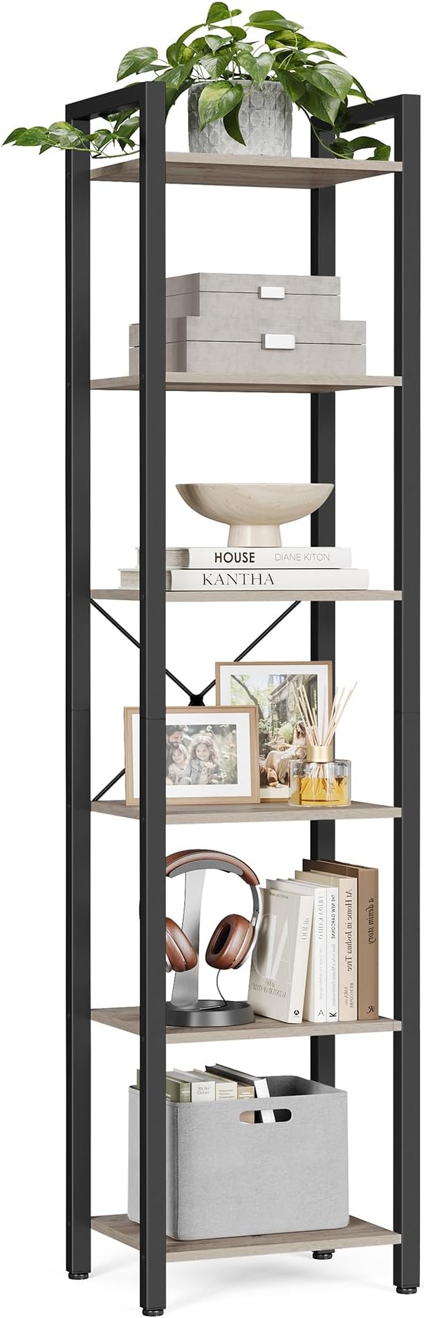 VASAGLE 6-Tier Bookshelf, Bookcase by VASAGLEbySONGMICSHOME