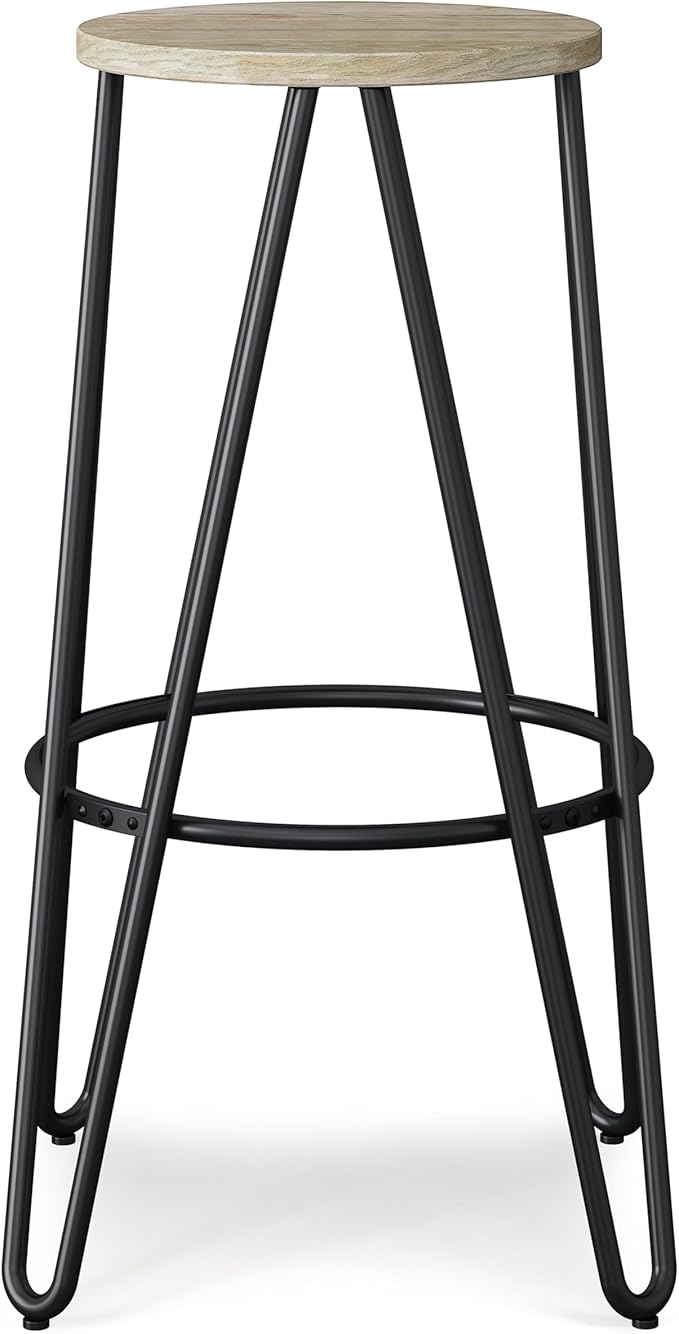 SIMPLIHOME Simeon Industrial Metal 30 inch Metal Bar Stool - Image 4