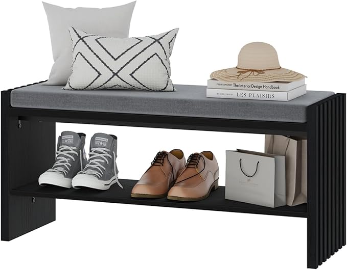 BON AUGURE Storage Bench, Entryway Bench - Image 9