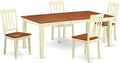 East West Furniture QUAN5-WHI-W 5 Piece Dining Room Furniture Set Includes a by EastWestFurniture