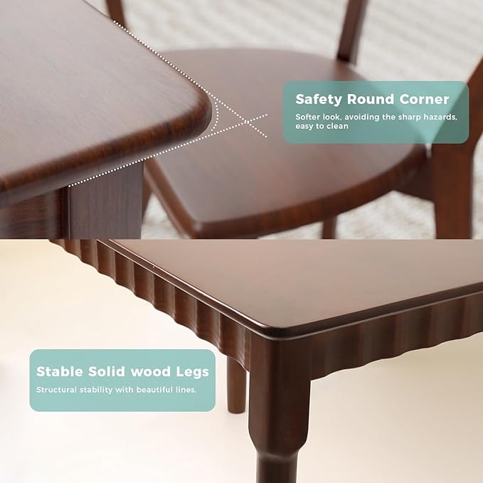47.2 Inch Solid Wood Dining Table - Image 7