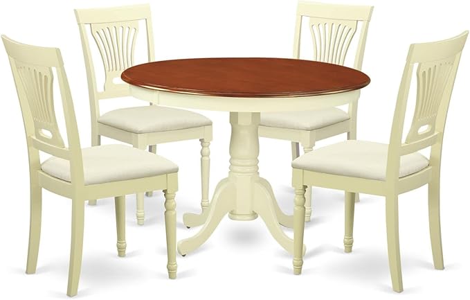East West Furniture HLPL5-BMK-C 5 Piece Modern Dining Table Set Includes a by EastWestFurniture