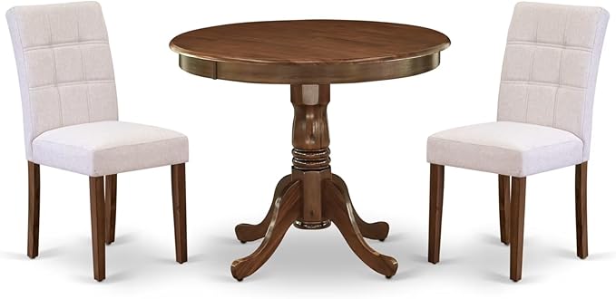 East West Furniture ANAS3-AWA-08 3 Piece Kitchen Dining Table Set contain A by EastWestFurniture