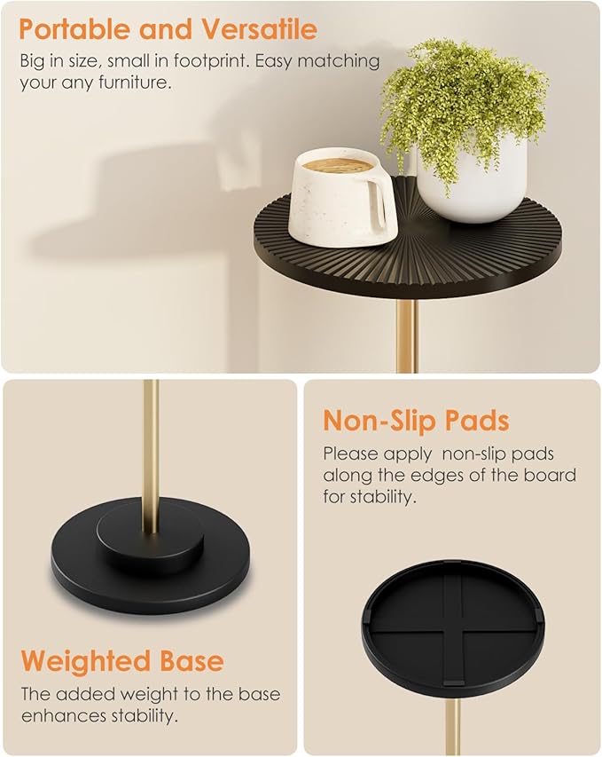 Round Side Table, Small Drink Table - Image 6