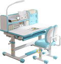 Kids Desk and Chair Set 3-18 Years Ergonomic Height Adjustable Children School by SMIXLVY