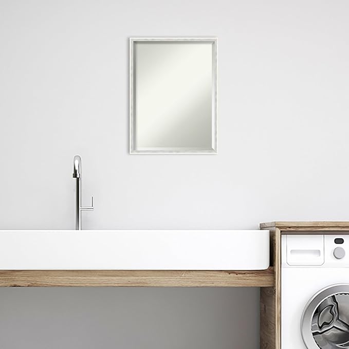 Amanti Art White Bathroom Mirror - Image 5