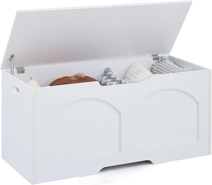 39.4" Storage Chest, Wooden Storage Bench, Storage Trunk, Chest - Image 9