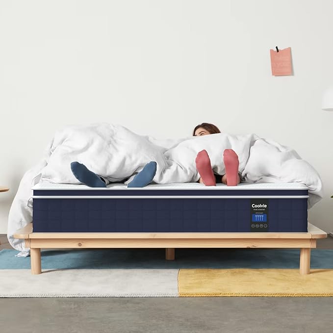 Coolvie Full Size Mattress 12 Inch, Hybrid Full Mattress in a Box, Pocket - Image 6