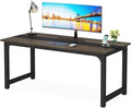 LITTLE TREE 63 Inch Large Executive Office Desk, Simple Computer Workstation by LITTLETREE