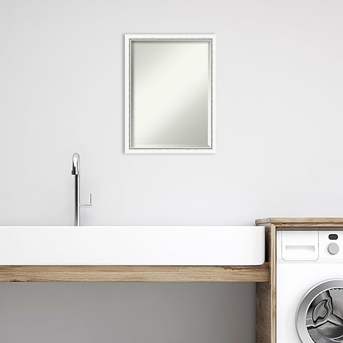 Amanti Art White Bathroom Mirror - Image 5