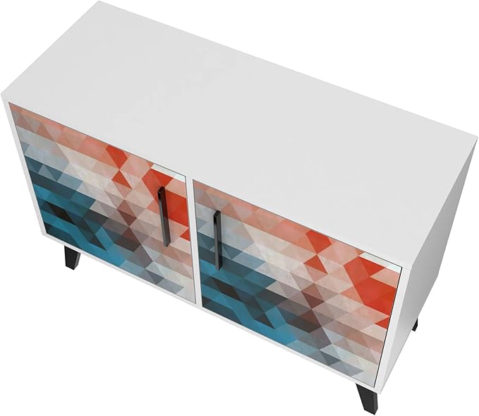 Manhattan Comfort Amsterdam Double Door Side Table - Image 9