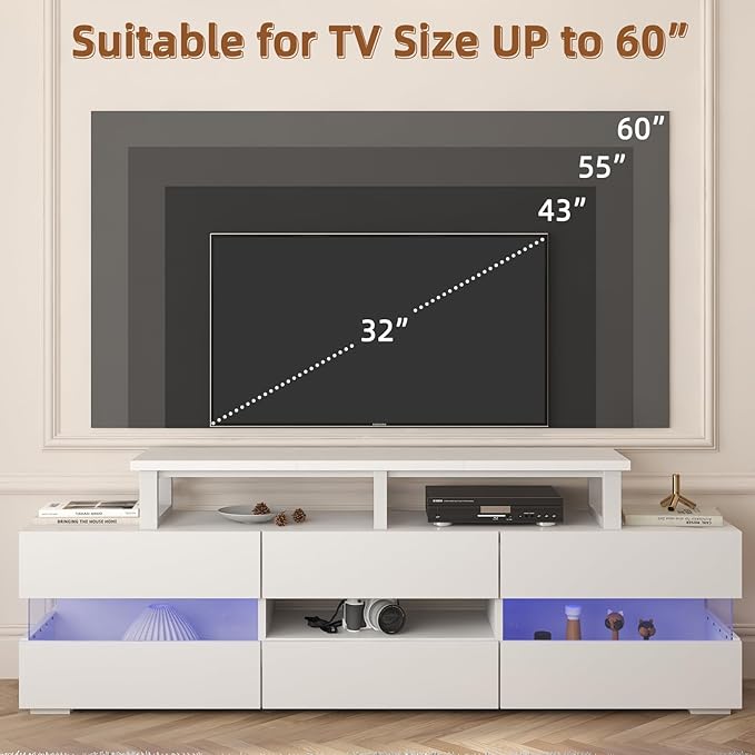 45" Large TV Riser for 32-60 inch TV, TV Riser Stand Shelf - Image 3