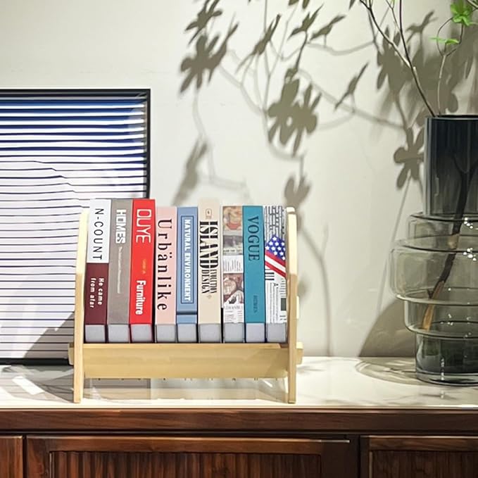 2 Pack Desktop Bookshelf, Stackable Book Organizer - Image 8