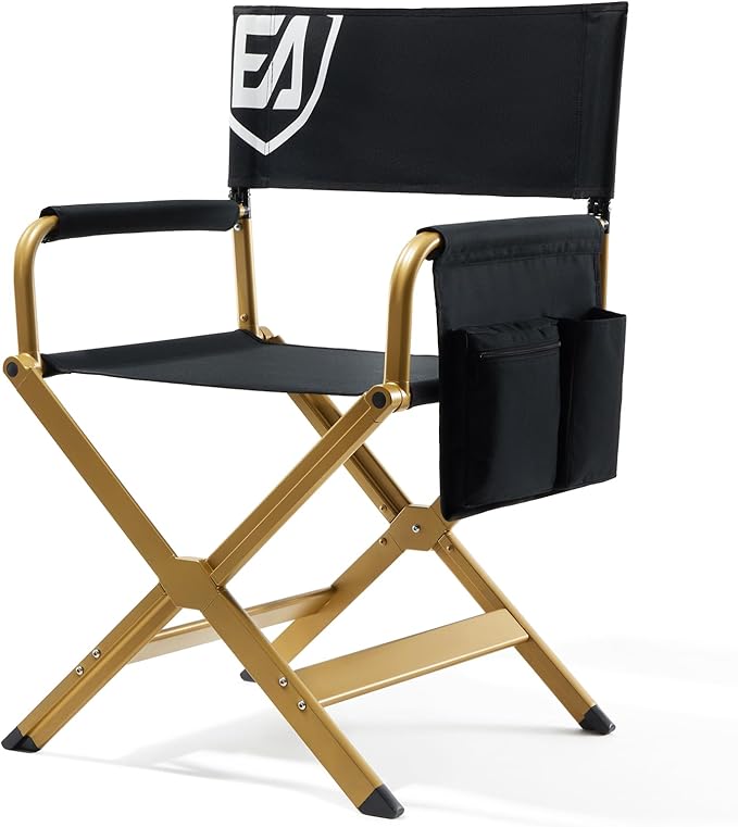 EVER ADVANCED Aluminum Directors Chair, Folding Studio Movie Chairs Camping by EVERADVANCED