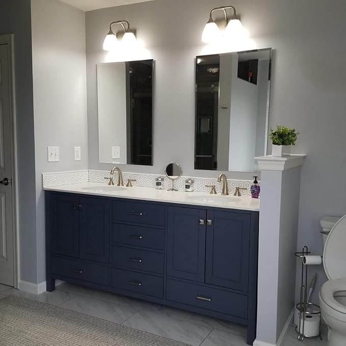 KOHROS Bathroom Mirror 20” x 28" Frameless Rectangle Bathroom Vanity Mirror - Image 6