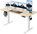 HUANUO 55" x 24" Electric Standing Desk Adjustable Height, 4 Memory Height by HUANUO