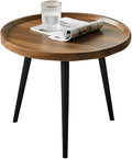 Jessie Small Round Coffee Tables, Easy Assembly Circle Walnut Coffee Tables by jessie