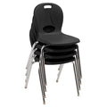 Learniture LNT-118-CSW-BK Learniture Structure Series Stackable School Chairs by Learniture