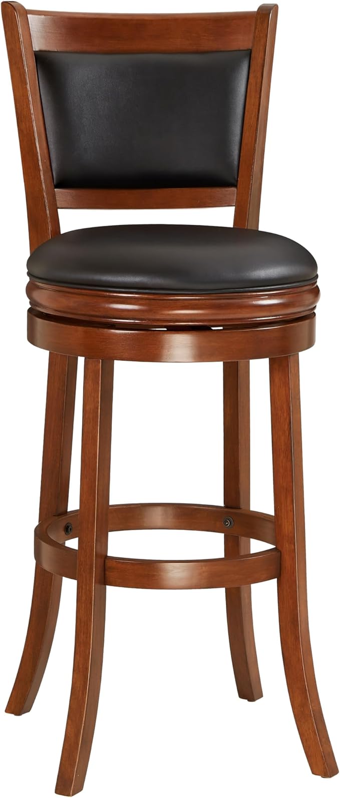 Ball & Cast Swivel Pub Height Barstool 29 Inch Seat Height Cherry Set of 1 - Image 4