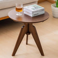 Maydear Bamboo Round Side Table Small Accent Table or Coffee Table by Maydear