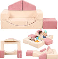 Modular Kids Play Couch, Kids Sofa Toddler Couch, Foam Play Set by HAHASOLE