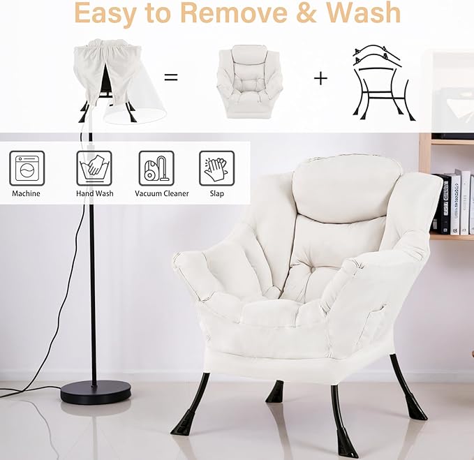 Lazy Chair for Living Room, Modern Accent Chairs - Image 5