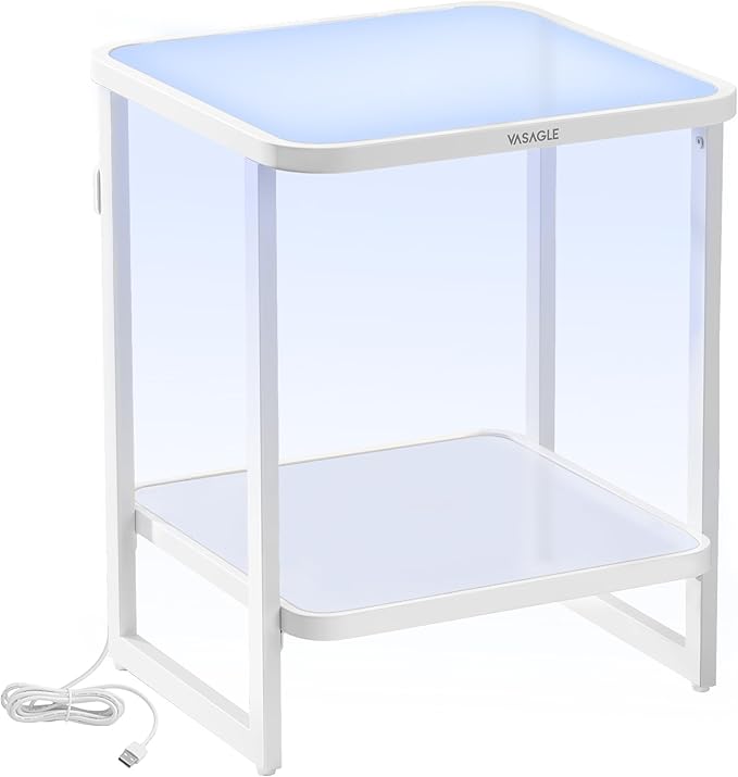 VASAGLE End Table, 2-Tier Side Table - Image 8