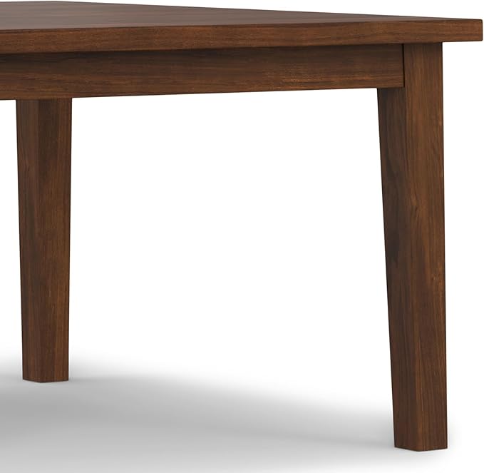 SIMPLIHOME Eastwood Square Dining Table, Solid Wood Walnut Veneer in Walnut - Image 10