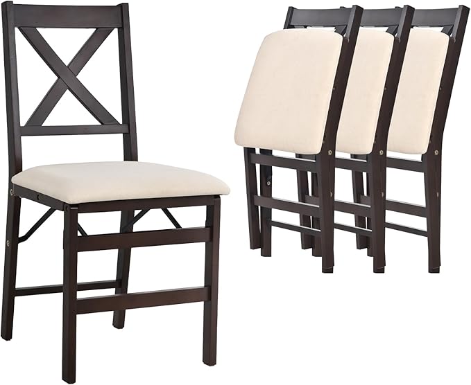 COLAMY Folding Dining Chairs Set of 4, Foldable Chairs by COLAMYINC