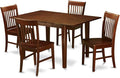 East West Furniture PSNO5-MAH-W 5 Piece Dining Table Set by EastWestFurniture