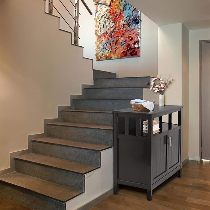 RASOO Espresso Buffet Cabinet, Modern Design - Image 7