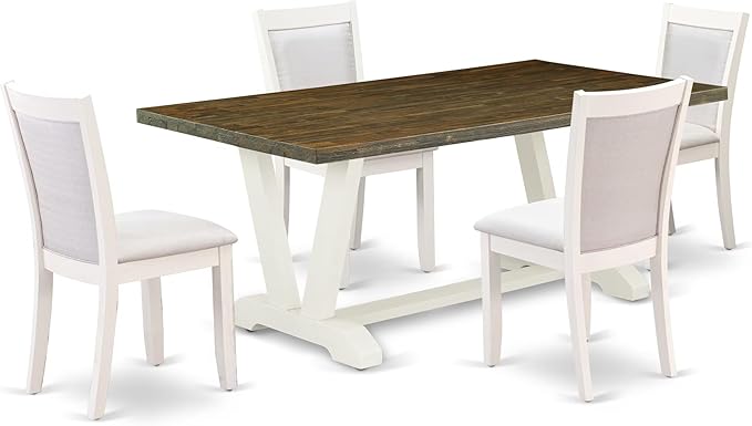 East West Furniture V077MZ001-5 5 Piece Kitchen Table Set by EastWestFurniture