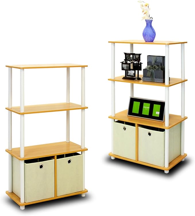 Furinno Go Green 4-Tier Multipurpose Storage Rack Shelving Unit - Image 7