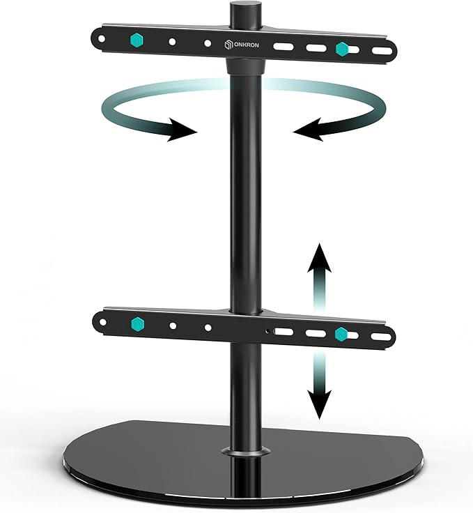 ONKRON Tabletop TV Stand for 32-65 Inch TVs up to 77 lbs, Height Adjustable TV by ONKRON