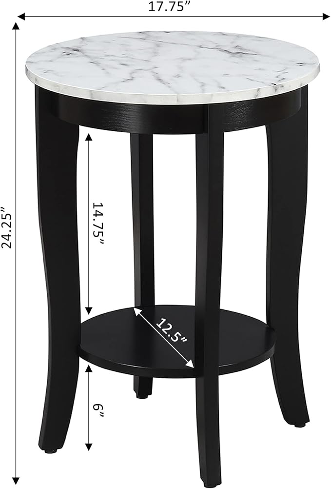 Convenience Concepts American Heritage Round End Table - Image 3