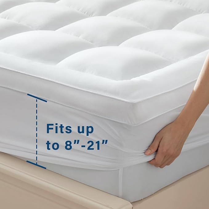 Anluoer Mattress Topper Queen for Back Pain, Memory Foam Pillow Top Mattress - Image 6