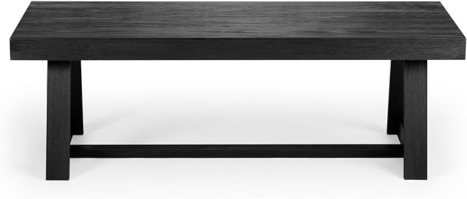 Plank+Beam Classic Rectangular Coffee Table, 48 Inch Farmhouse Coffee Table - Image 4