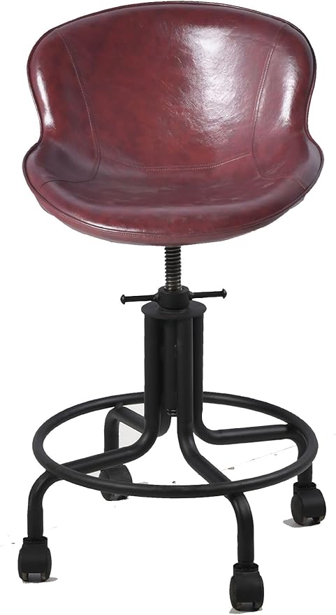 Topower Antique Industrial Design Metal Adjustable Height Kitchen Dining - Image 3