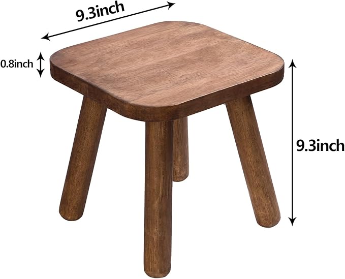 Wooden Step Stool for Adults Step Stool for Toddlers Plant Stool Small Wooden - Image 3