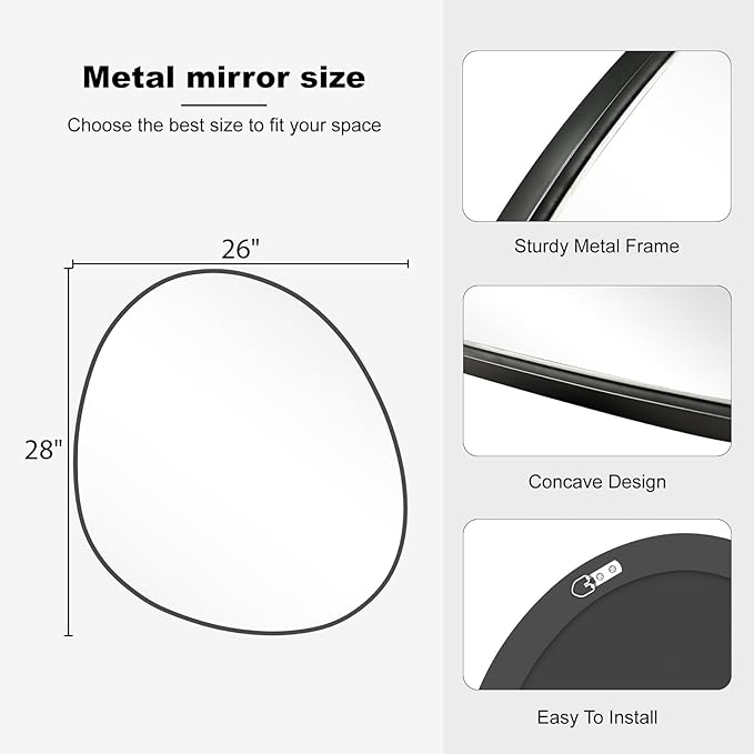WallBeyond Asymmetrical Mirror, Irregular Wall Mirror, Abstract Wall Mirrors - Image 7
