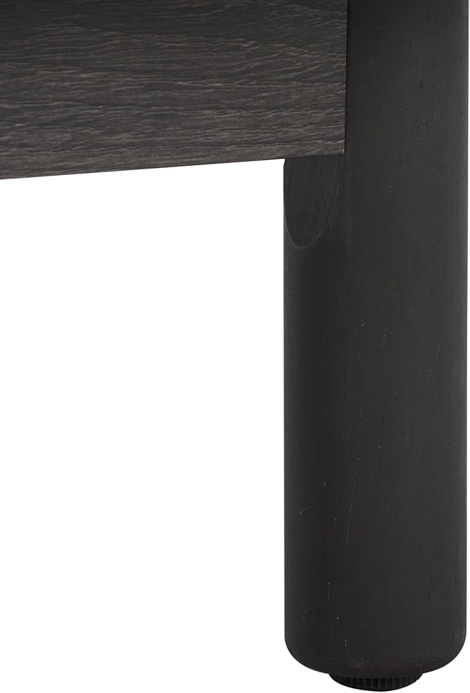SAFAVIEH Aino TV Stand for up to 60" Flatscreen – Distressed Black, 2 Sliding - Image 7