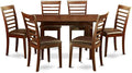 East West Furniture NOML7-MAH-LC 7 Piece Dining Table Set Consist of a by EastWestFurniture