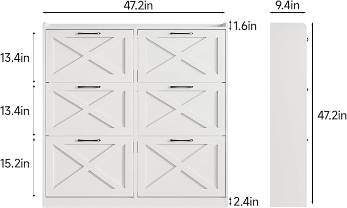 Maupvit Large Shoe Storage Cabinet - Image 2