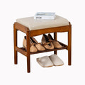 latifolia Small Shoe Bench, Solid Wood Bench by Latifolia