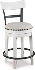 Signature Design by Ashley Valebeck 24.5" Modern Swivel Counter Height Barstool by SignatureDesignbyAshley
