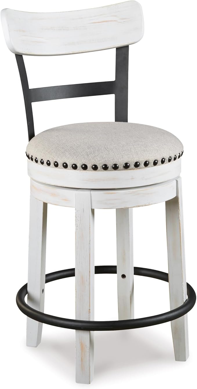 Signature Design by Ashley Valebeck 24.5" Modern Swivel Counter Height Barstool by SignatureDesignbyAshley