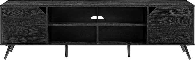 Walker Edison Nora Modern Minimal Open-Shelf TV Stand - Image 5