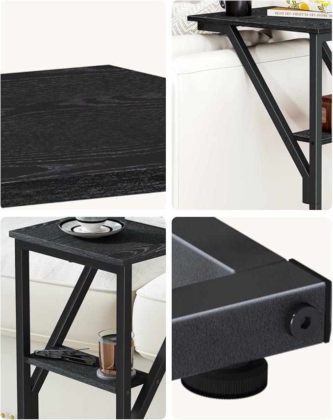 C-Shaped End Table, Small Side Table - Image 7